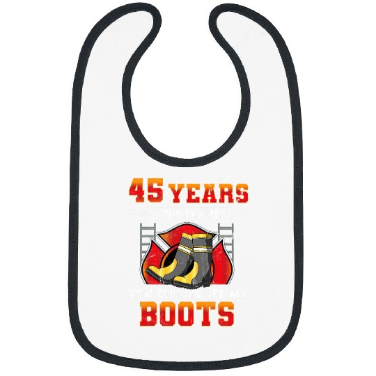 45 Year Retirement Design For Fireman 2Retired Firefighter Bibs
