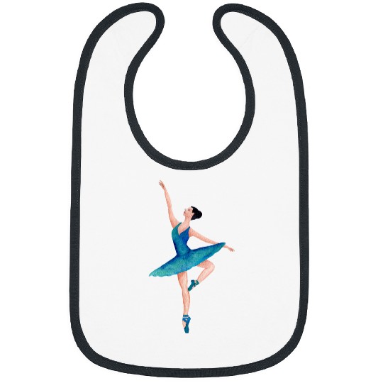 Artistic Ballet Ballerina Pointe Barr Graphic 7 Bibs