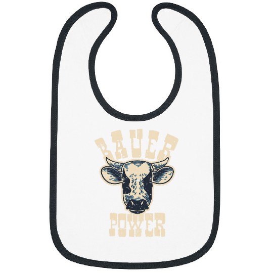 Bauer Power Cows Bull Farmer Farm Country Village Animals Bibs