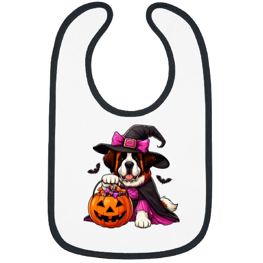 Saint Bernard Halloween Witches Costume For Lover Dog Bibs