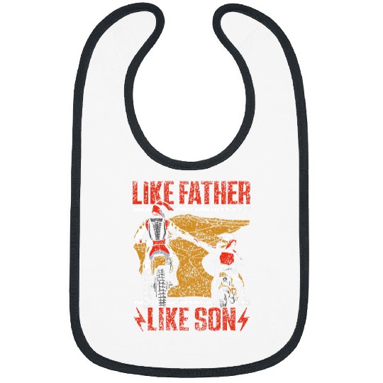 Like Father Like Son Rider Riding Biking Motocross Lover Dad Bibs