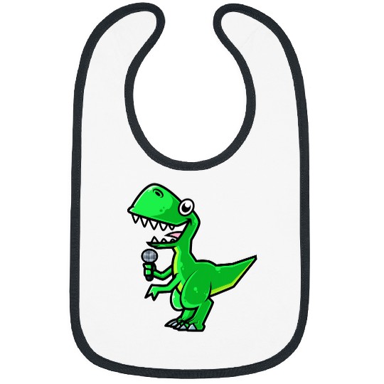Dinosaur Pet Dinosaur Sing Karaoke Kids Kawaii Neko Anime Bibs