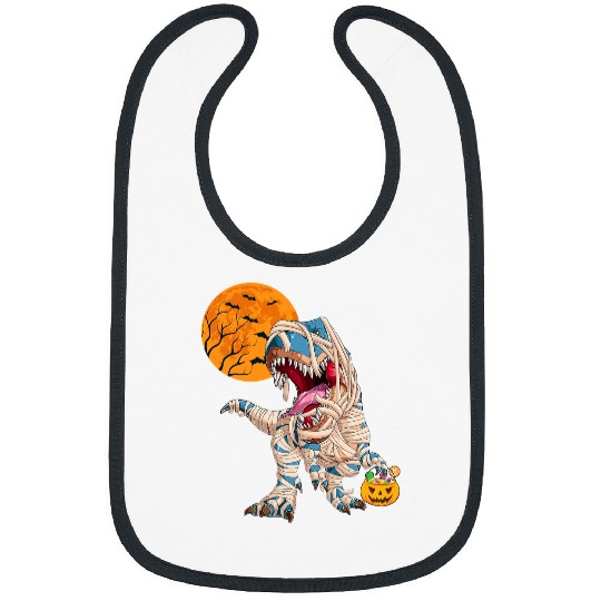 Dinosaur Pet I Scream For Halloween Dinosaur Funny Spooky Costume Bibs