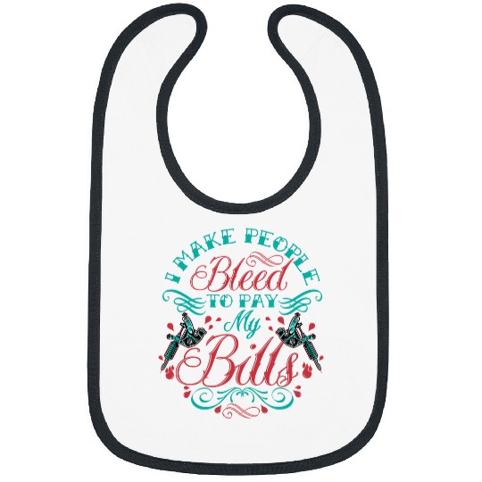 Tattoo Lover Needles Tattooing Tattoo Artist Men Bibs