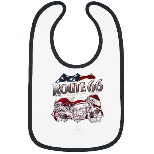 Route 66 US Flag 2Motorcycle Bibs
