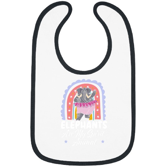 Elephant Mammal Are My Spirit Animal Lover Wildlife Zookeeper 1 Bibs
