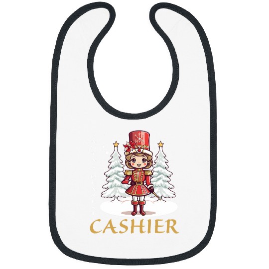 Cashier Christmas Classic Female Nutcracker Bibs