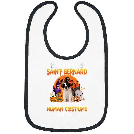 Saint Bernard St Bernard Dog Halloween Costume Men Women Bibs