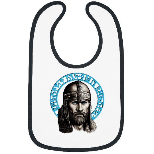 Coyote Mammal The Viking Warrior and His Faithful Wolves Bibs