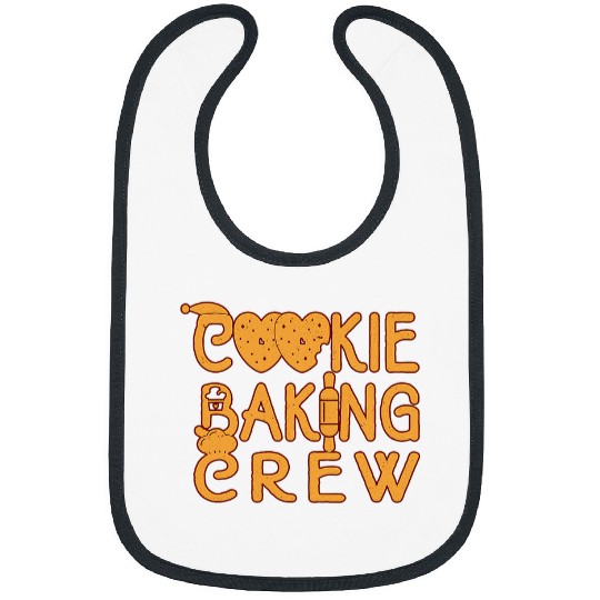 Cookie Baking Crew Christmas Funny Gingerbread xmass Baker Bibs
