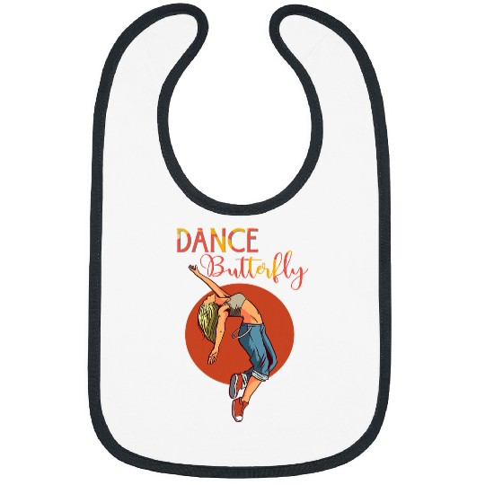 Dance Butterfly Hip Hop Dancer Ballet Ballerina Girl Teen Bibs