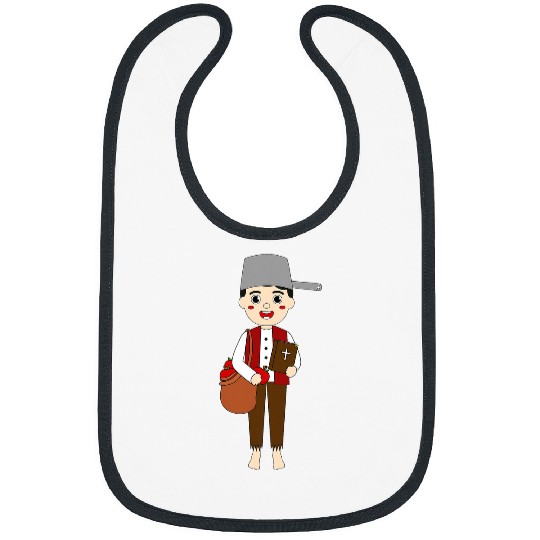 Johnny Appleseed Day Apple Tree Farmer Orchard Seed Kids Bibs