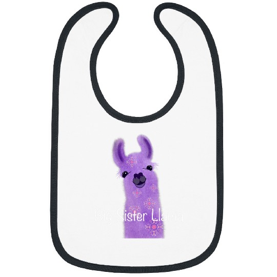Llama Pet Big sister llama design Bibs