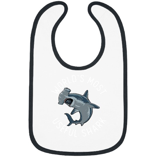 Hammerhead Shark Hammer Hear Shark Lover Sea Biologist 2 Bibs