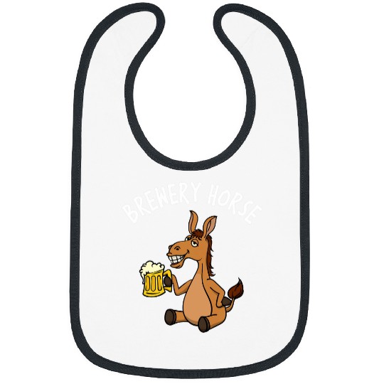 Horse Pet Funny Alcohol Brewery Drunk Horse Party Festival Bibs