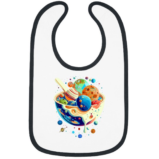 Astronomy Milky Way Ice Cream Cereal Galaxy Space Science Bibs