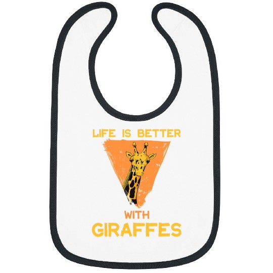 Giraffe Pet Life Is Better With Giraffes Giraffes Safari Animal Bibs