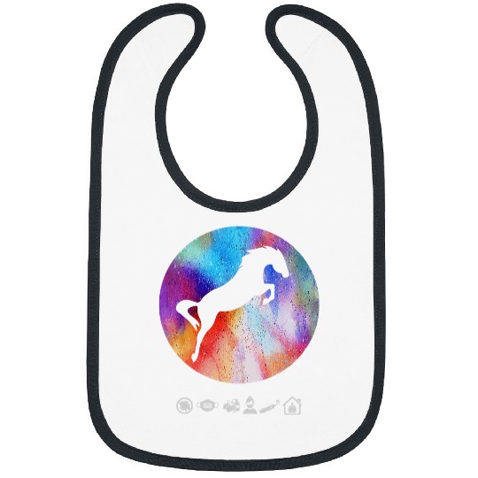Unicorn Pet I Love Unicorn Horse Racing s Oversized Graphic Bibs