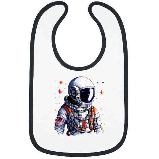 Astronaut Space Explorer Cosmic Adventure Stars Graphic Bibs