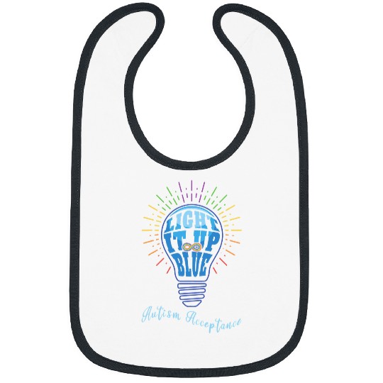 Autism Puzzle Acceptance April Light Blue For Bibs
