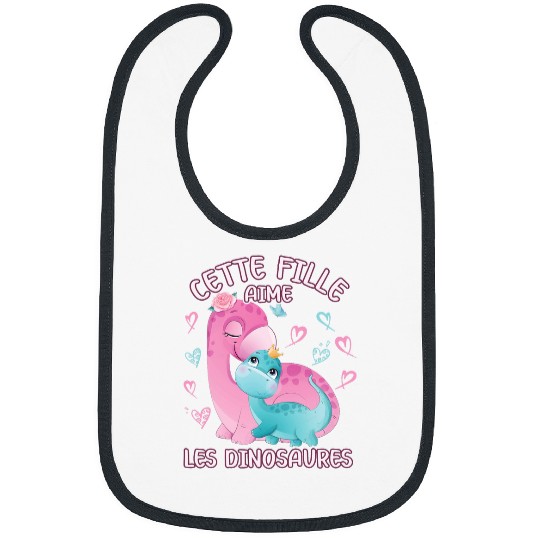 Dinosaur Pet Dino Love Mom Brontosaurus And Baby Youth Bibs