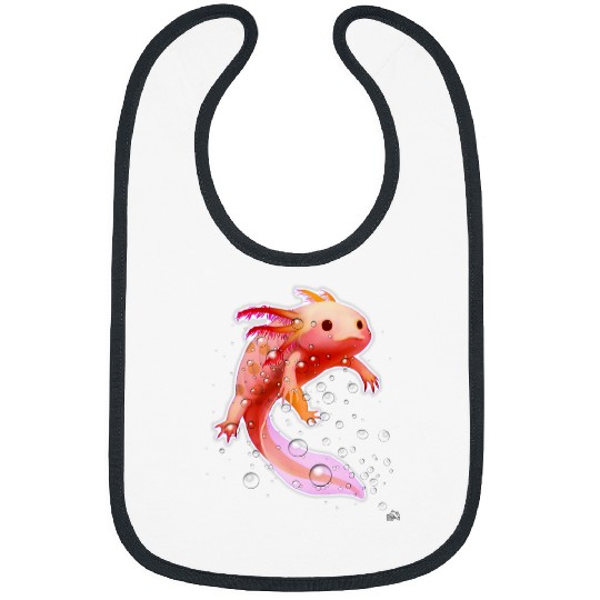 Axolotls Pet Amphibian Mexican Walking Fish Salamander Bibs