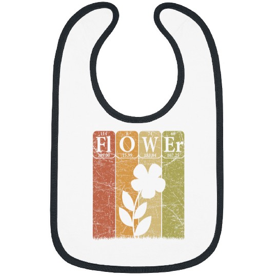 Flower Periodic Table Elements Flowers Lover Florist 23 Bibs