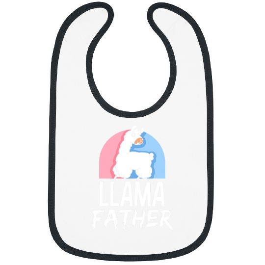 Llama Pet Father Lover Animal Pet Cute Dad Daddy Papa Fathers Bibs