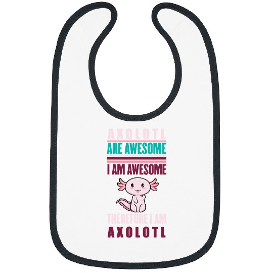 Axolotls Pet Are Awesome vintages Kawaii Salamander Amphibian Bibs