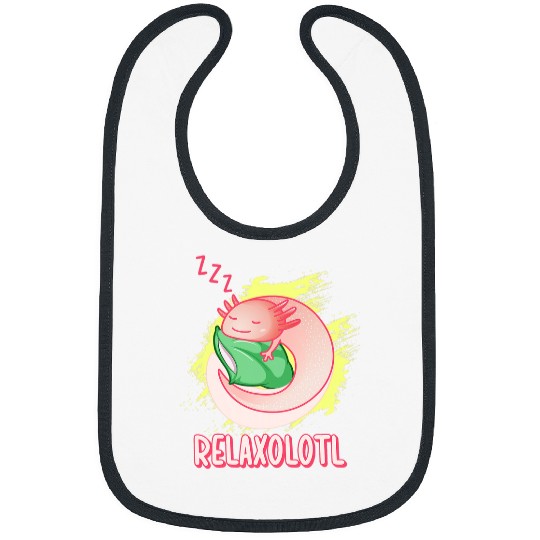 Axolotls Pet RelAxolotls Axolotls Sleeping Relaxing Salamander Axolotls Bibs