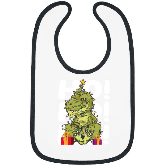 Dinosaur Pet Ho Ho Ho Tree Rex Bibs