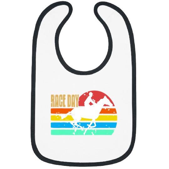 Horse Pet RACE DAY Awesome Retro vintages Horse Racing Present Bibs