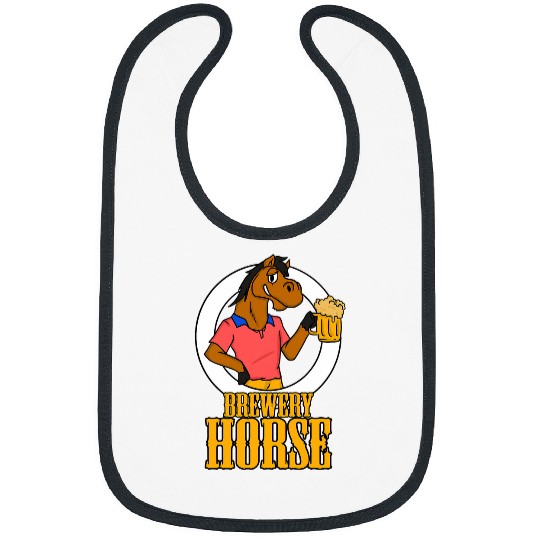 Horse Pet Funny Brewery Beer Drunk Horse Party Festival Fun Bibs
