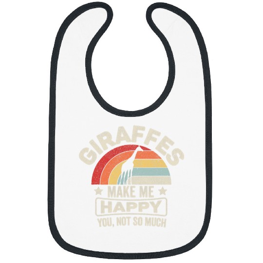 Giraffe Pet Make Me Happy You Not So Much Giraffes Lover 9 Bibs