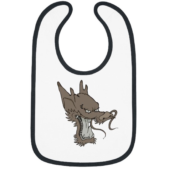 Dragon Pet Dragon Head Illustration DrawingGraphic Design Unisex Tee Bibs