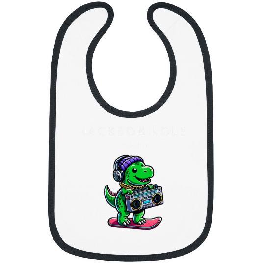 Dinosaur Pet Jackson Hole Wyoming Cute Snowboard TRex Bibs