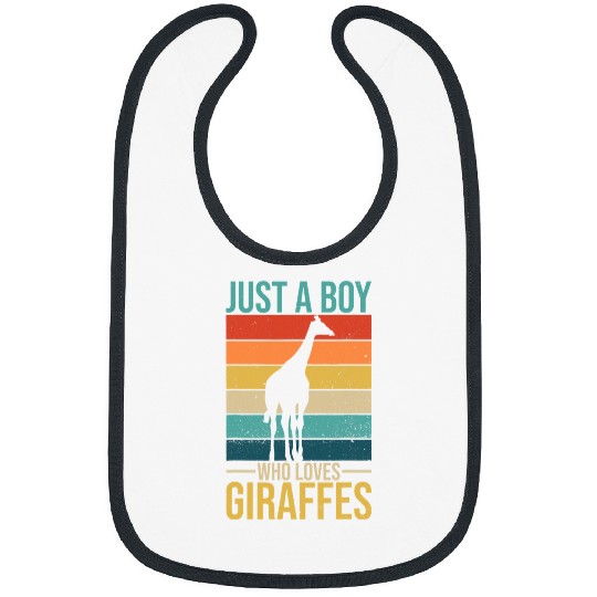 Giraffe Pet Mens Giraffes Design for a Giraffes Boy Bibs