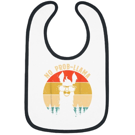 Llama Pet No ProbLlama vintages Llama Alpaca Funny Graphic Vintage Bibs