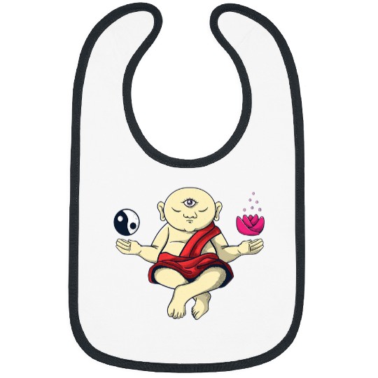 Buddhist Monk Zen Meditation Buddha Om Spirituality 21 Bibs