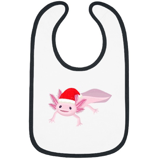 Axolotls Pet Santa Hat Christmas Kawaii Salamander Bibs