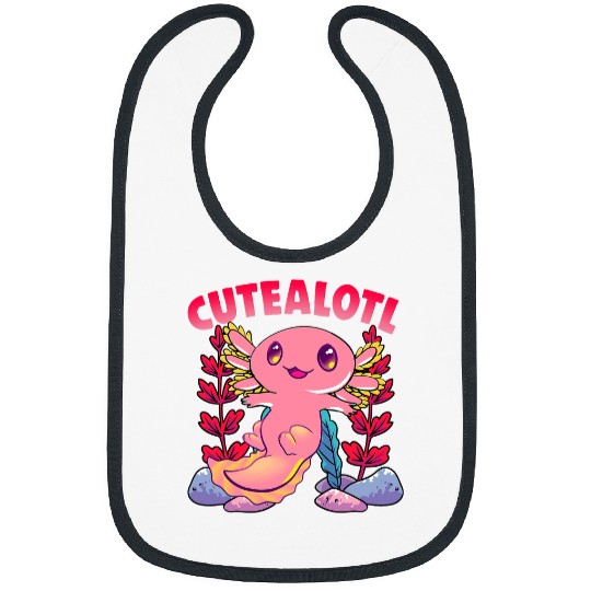 Axolotls Pet Kids Salamander Cutealotl Toddler Girls Axolotls Bibs