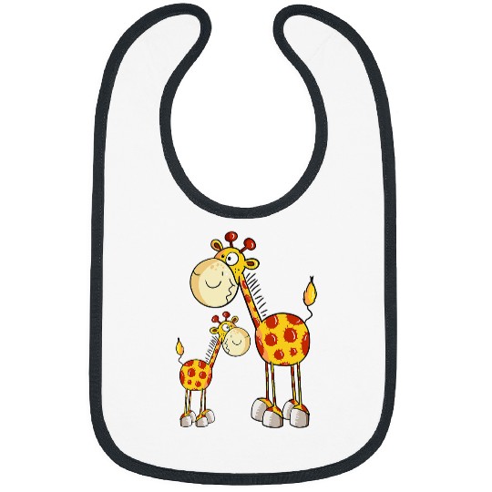 Giraffe Pet Mom And Baby Giraffes I Wild Animal Africa Animals Zoo Bibs