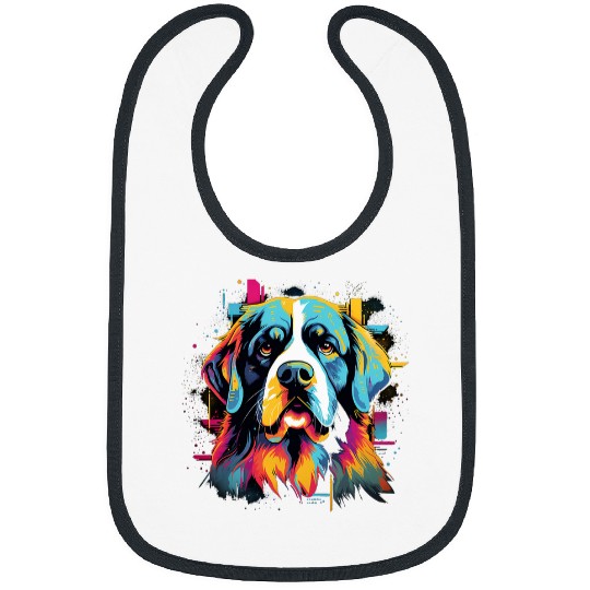Saint Bernard Dog Men Women Kids 2 Bibs