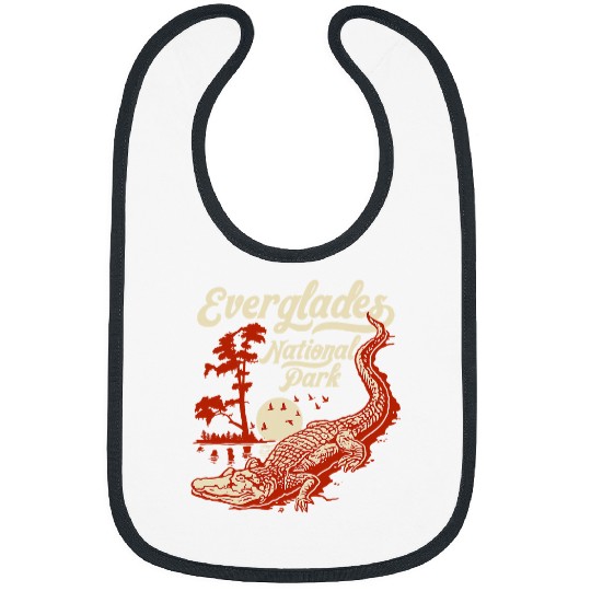 Alligator Pet Everglades National Park vintages Crocodile Alligator Florida 3 Bibs