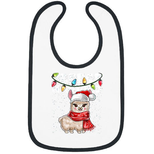 Llama Pet Fleece Navidad Llama Ugly Christmas Feliz Navidad Gift Women Bibs