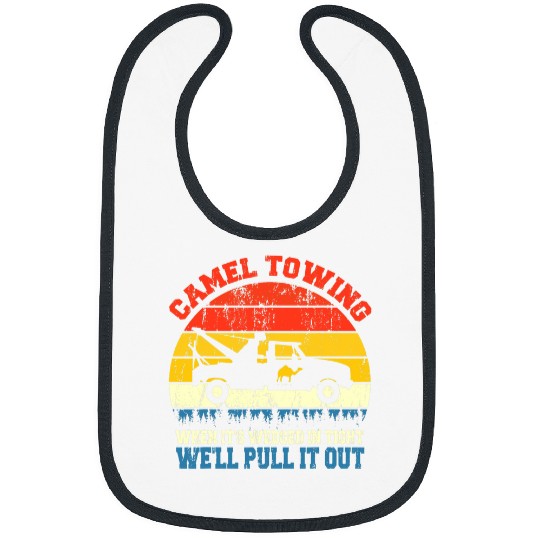 Llama Pet Camel Towing Retro Adult Humor Halloween Llama vintages Retro Bibs