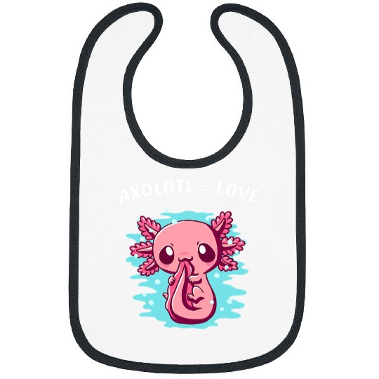 Axolotls Pet Salamander Animal Lover Amphibians Pets 2 Bibs