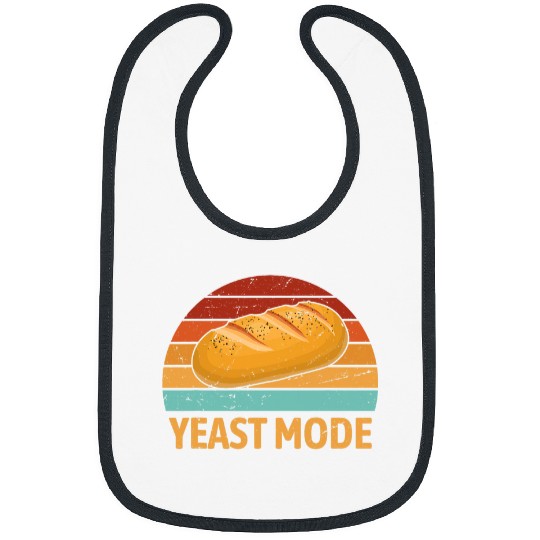 Retro Yeast Mode Funny Sourdough Bread Baker Baking Humor Bibs