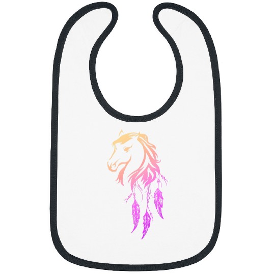 Horse Pet Head Dream Catcher Horseshoe Equestrian Sport Stable Bibs