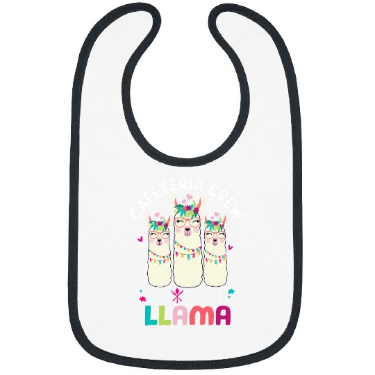 Llama Pet Cafeteria Crew Tee Teacher Kids Back To School No Prob Bibs